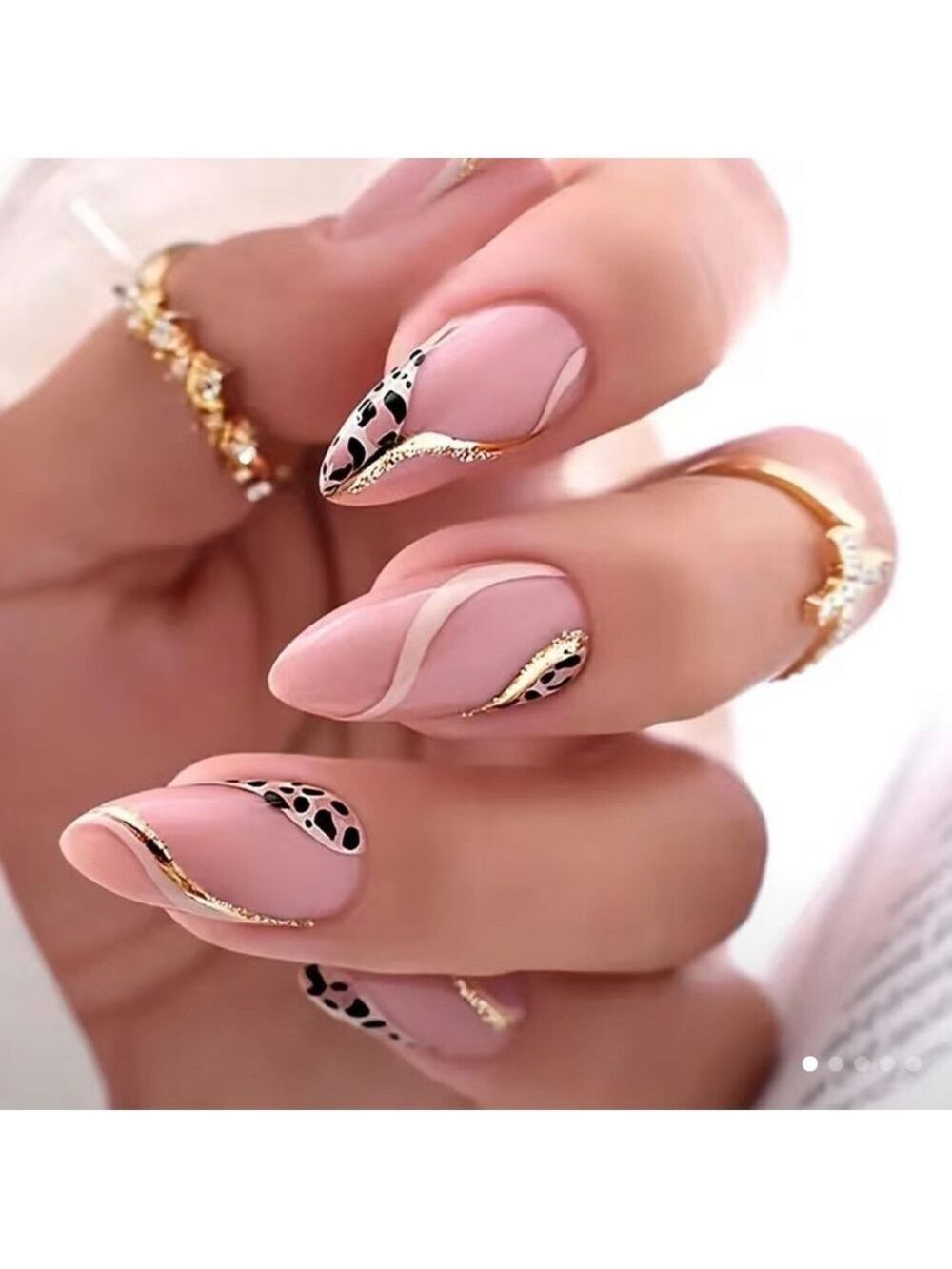 Zoo Swirl - Nail Junkie - full artificial nail set